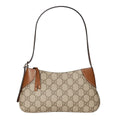 Gucci GG Emblem Small Shoulder Bag Beige Ebony GG Canvas