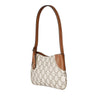 Gucci GG Emblem Small Shoulder Bag Beige Ebony GG Canvas