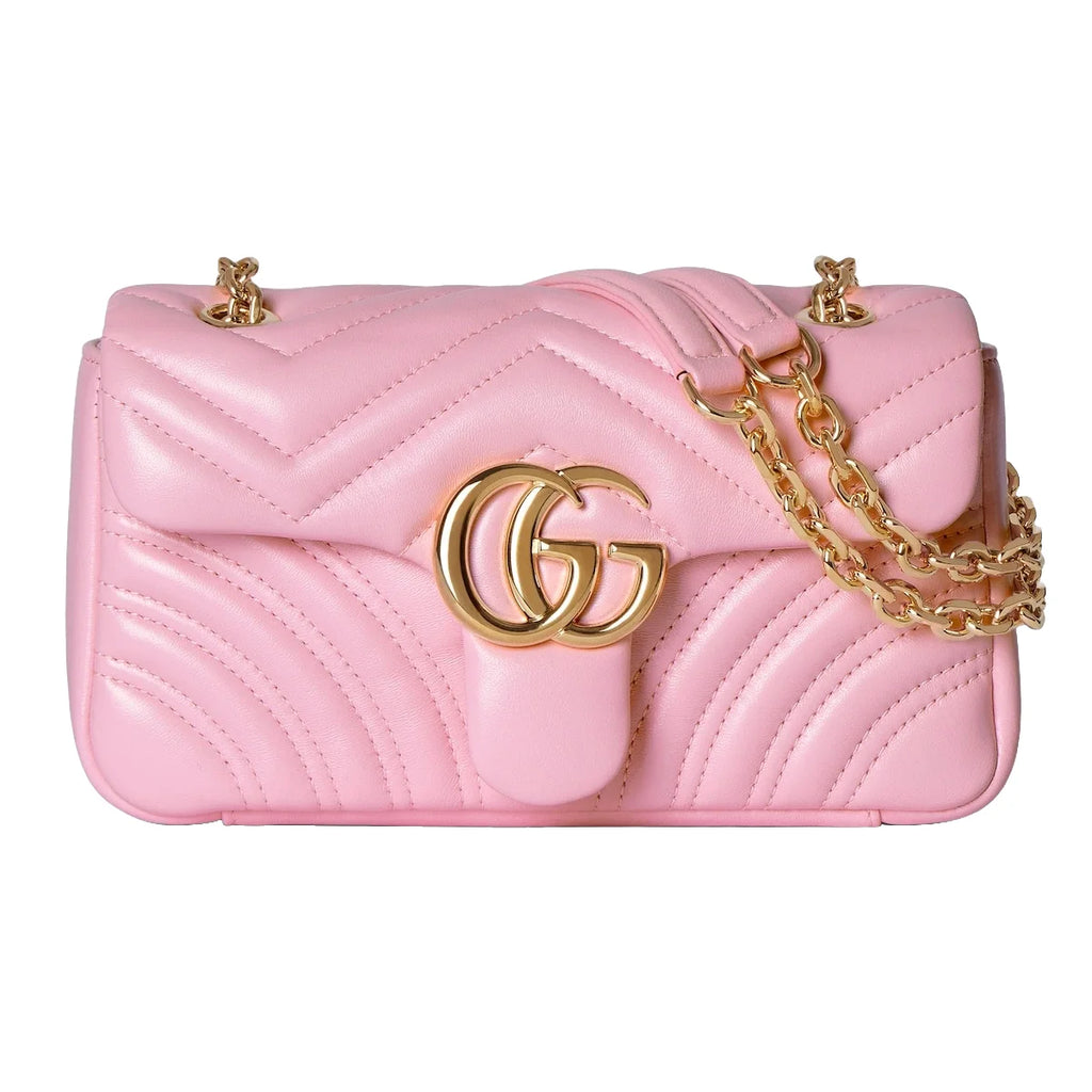 Gucci GG Marmont Small Shoulder Bag Pink