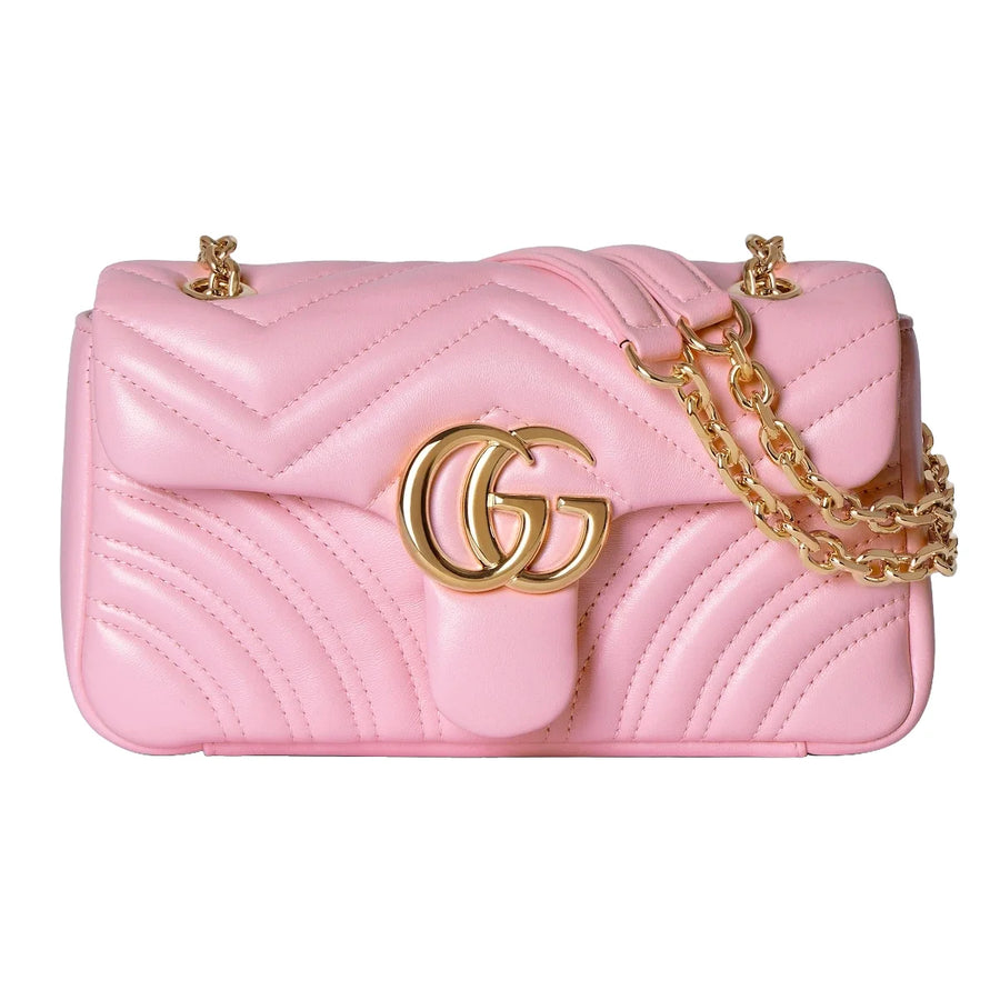 Gucci GG Marmont Small Shoulder Bag Pink