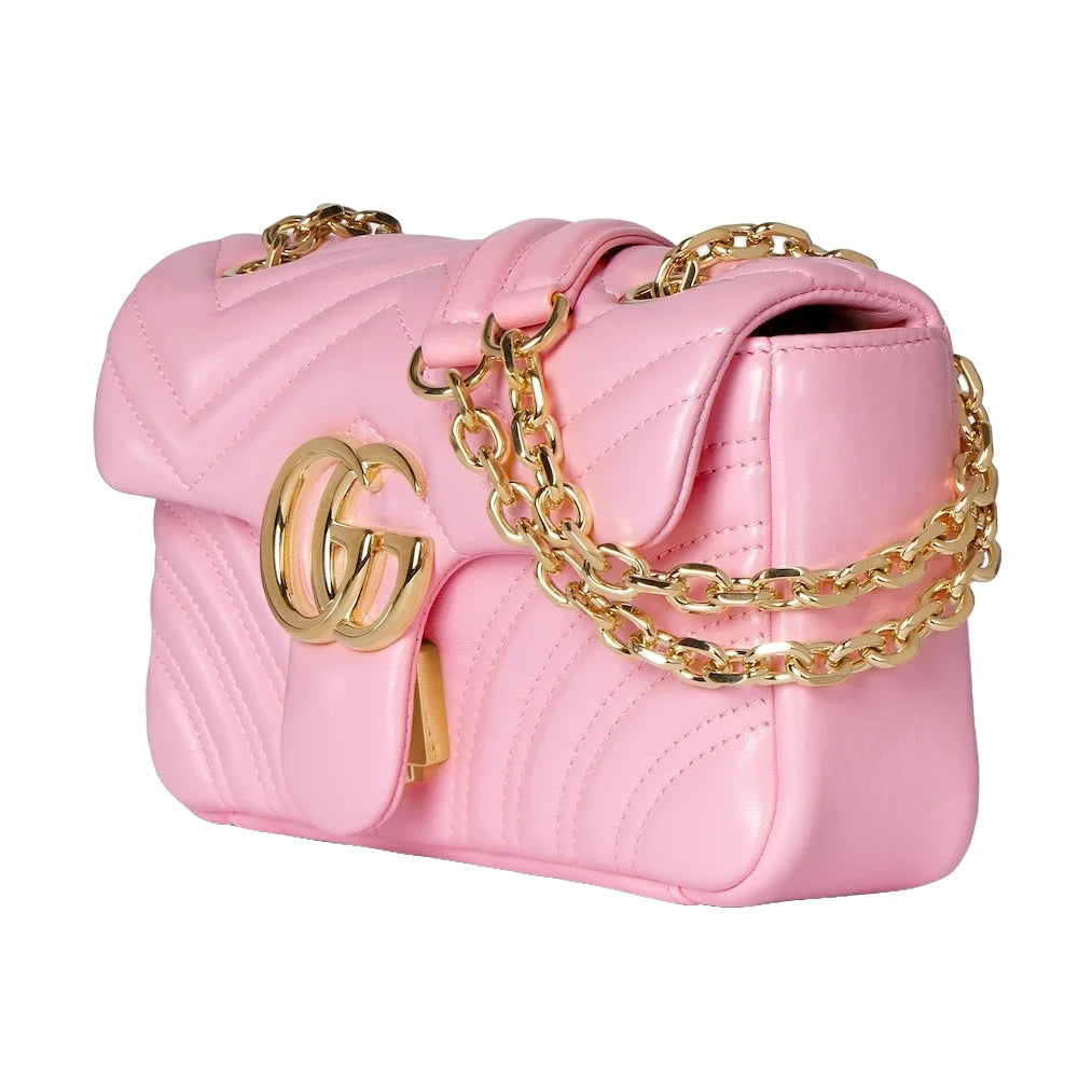 Gucci GG Marmont Small Shoulder Bag Pink