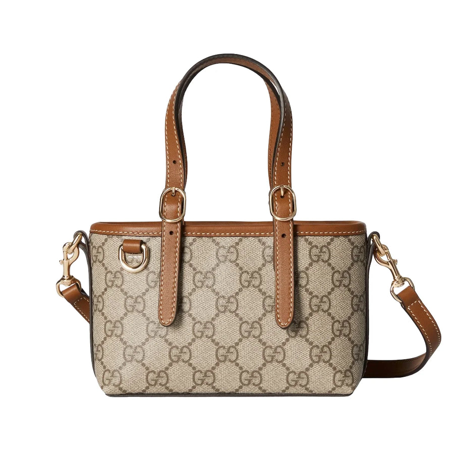 Gucci GG Emblem Mini Bag Beige