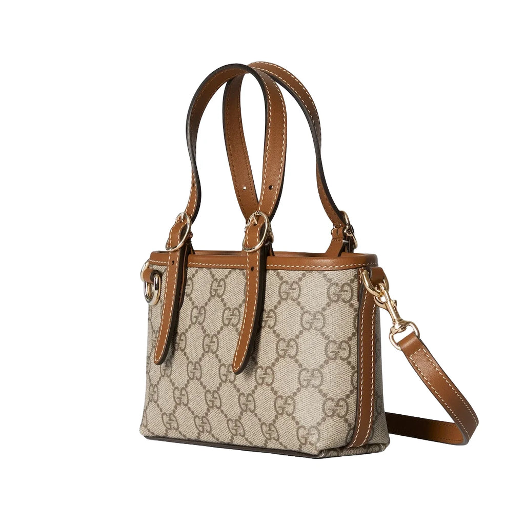 Gucci GG Emblem Mini Bag Beige