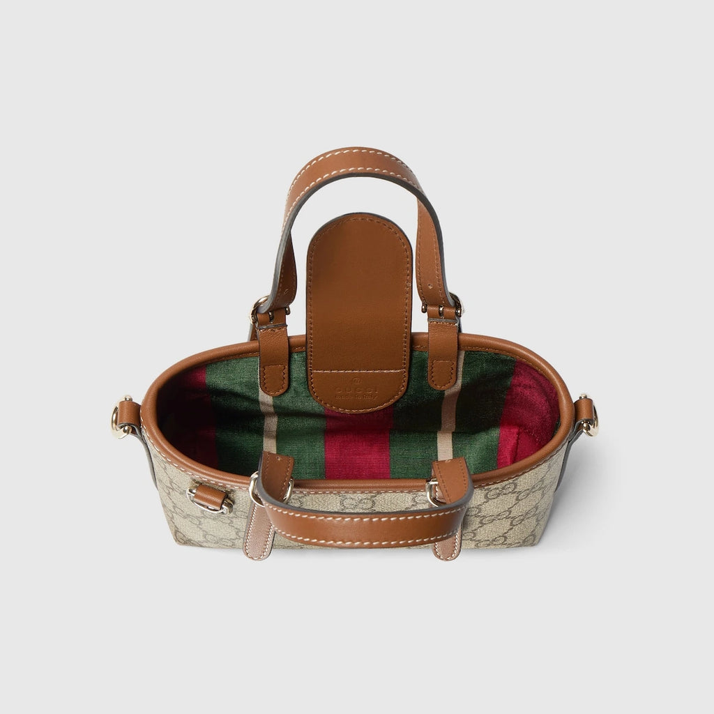 Gucci GG Emblem Mini Bag Beige
