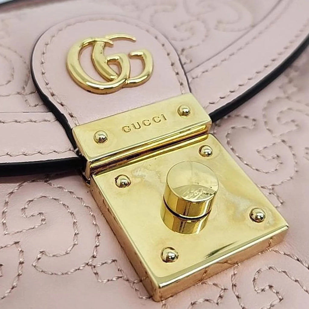 Gucci Matlase Small Top Handle Bag Pink