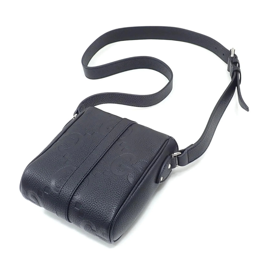 Gucci Black Leather Messenger Bag