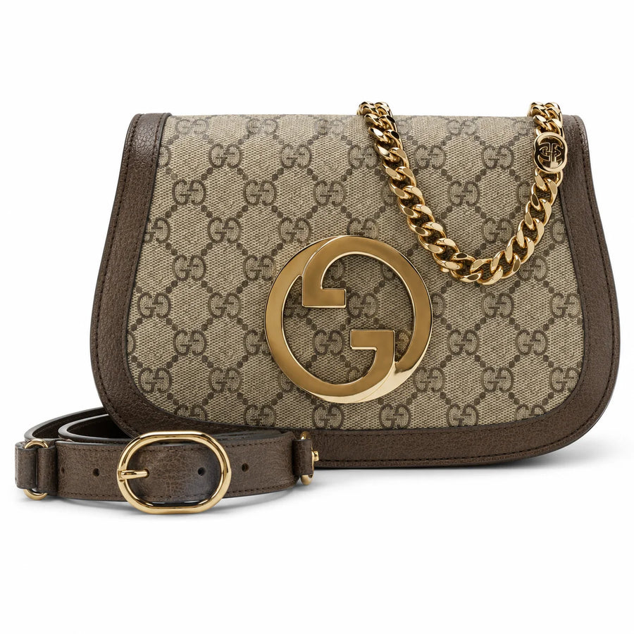 Gucci Brown Supreme Canvas Shoulder Bag