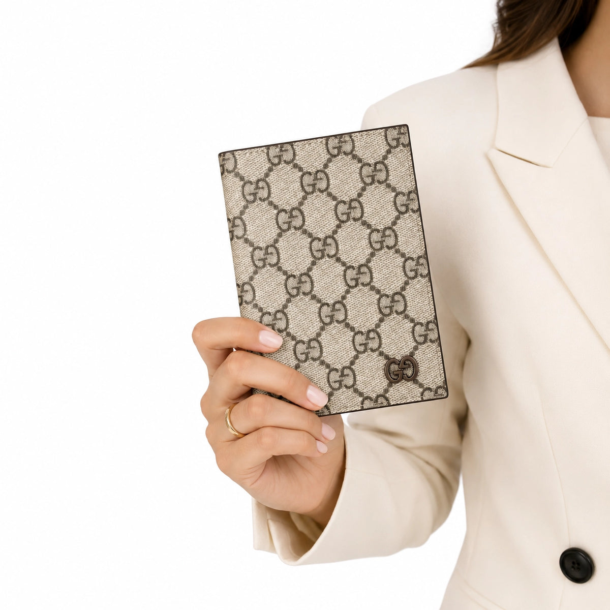 Gucci GG Passport Case Beige