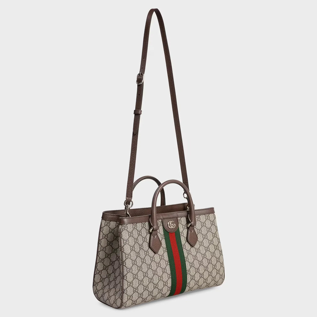 Gucci Ophidia Medium Tote Bag Beige