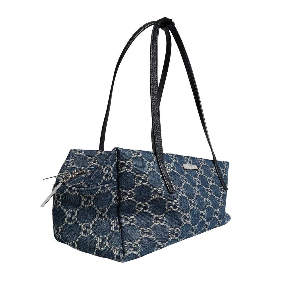 Gucci Melrose Medium Boston Bag Blue
