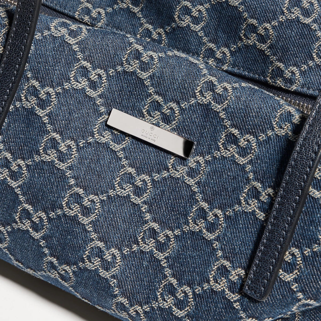 Gucci Melrose Medium Boston Bag Blue