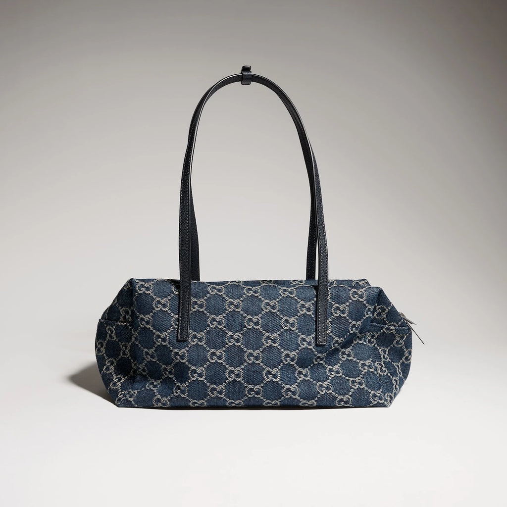 Gucci Melrose Medium Boston Bag Blue
