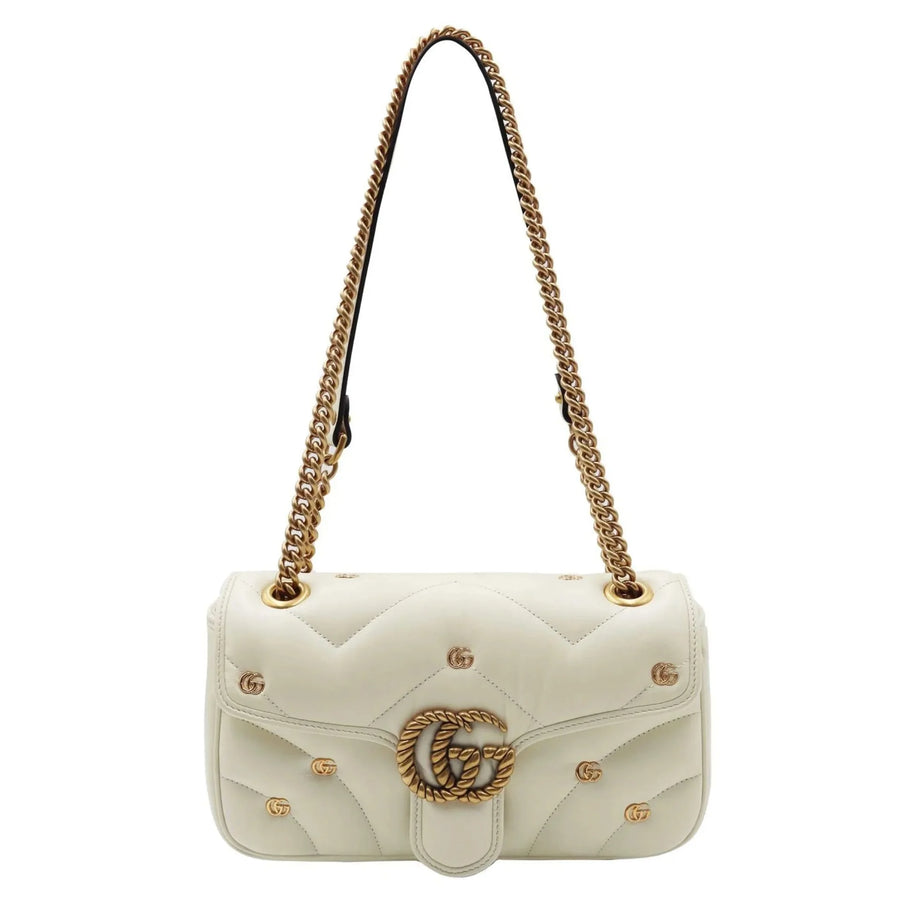 Gucci 2.0 embellished matelassé leather shoulder bag