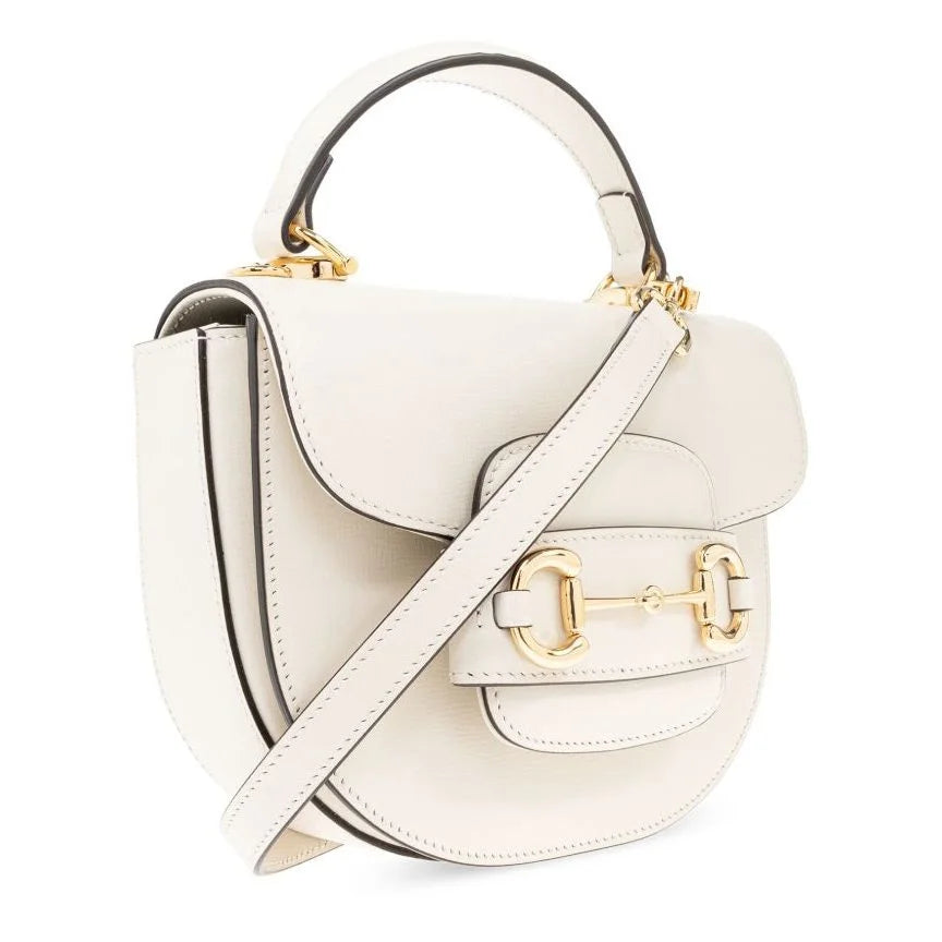 Gucci Horsebit 1955 Mini Top Handle Bag White