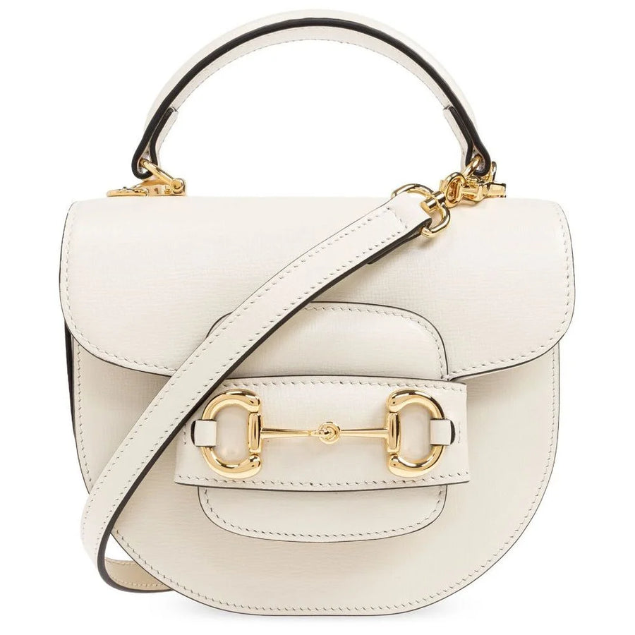 Gucci Horsebit 1955 Mini Top Handle Bag White