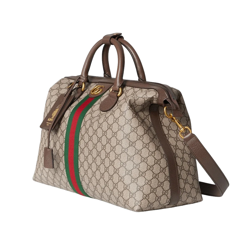 Gucci Savoy Medium Duffle Bag Beige