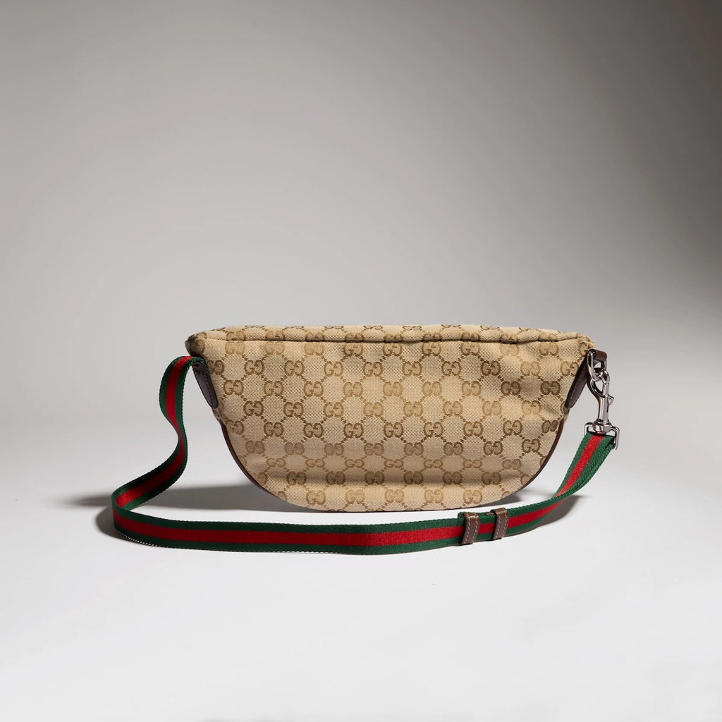 Gucci Tag Small Crossbody Bag Beige