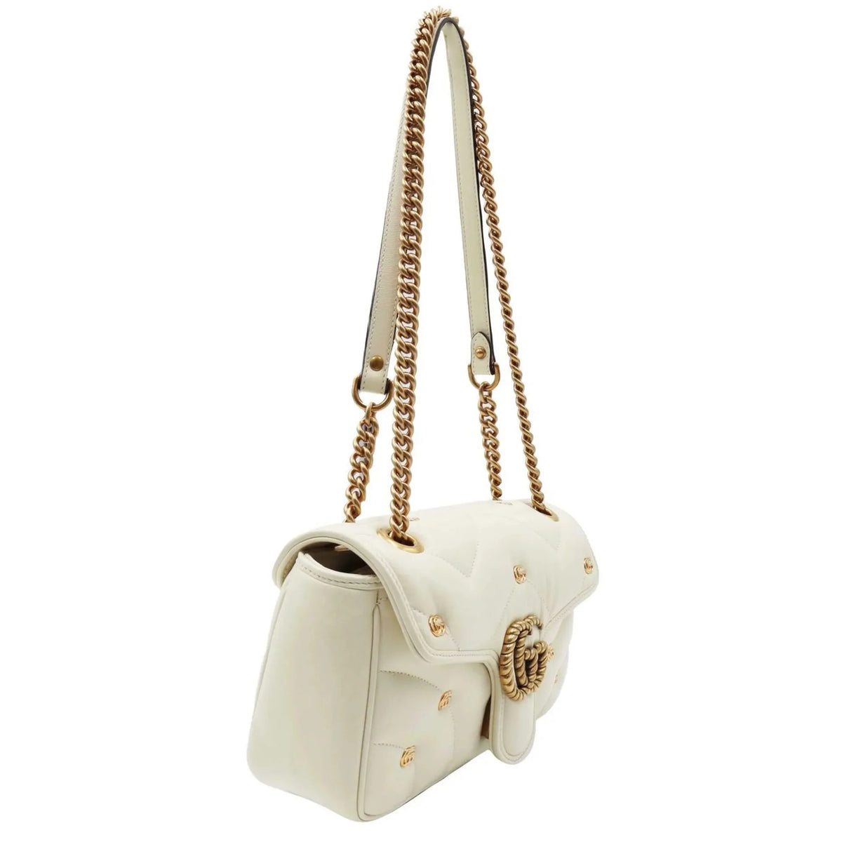 Gucci 2.0 embellished matelassé leather shoulder bag