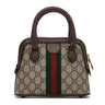 Gucci Ophidia GG Supreme Mini Dome Bag Brown
