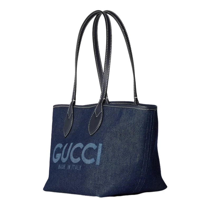 Gucci Small Totissima Reversible Tote Bag Blue