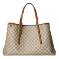 Gucci GG Emblem Maxi Tote Bag Beige Ebony GG Canvas