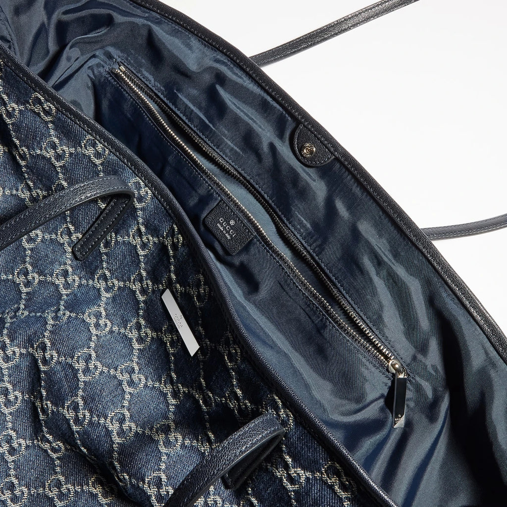 Gucci Tribeca Large Tote Bag Blue