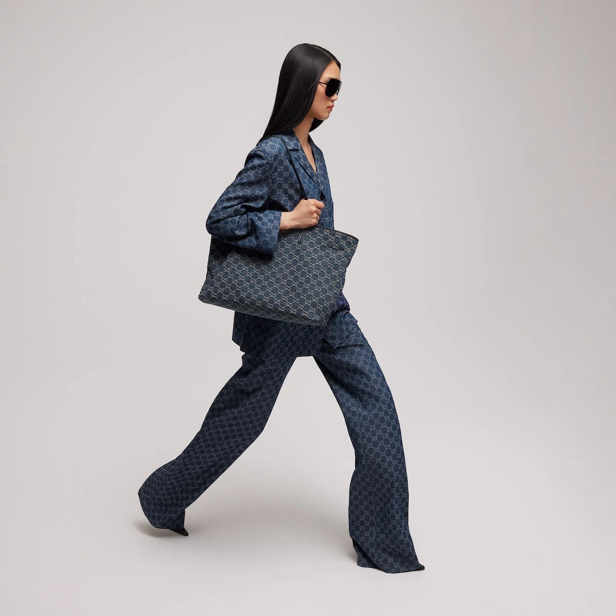 Gucci Tribeca Large Tote Bag Blue