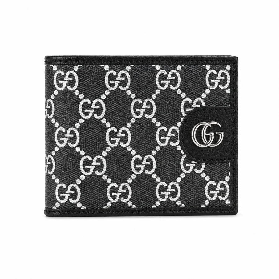 Gucci GG Supreme Bi-Fold Wallet Black