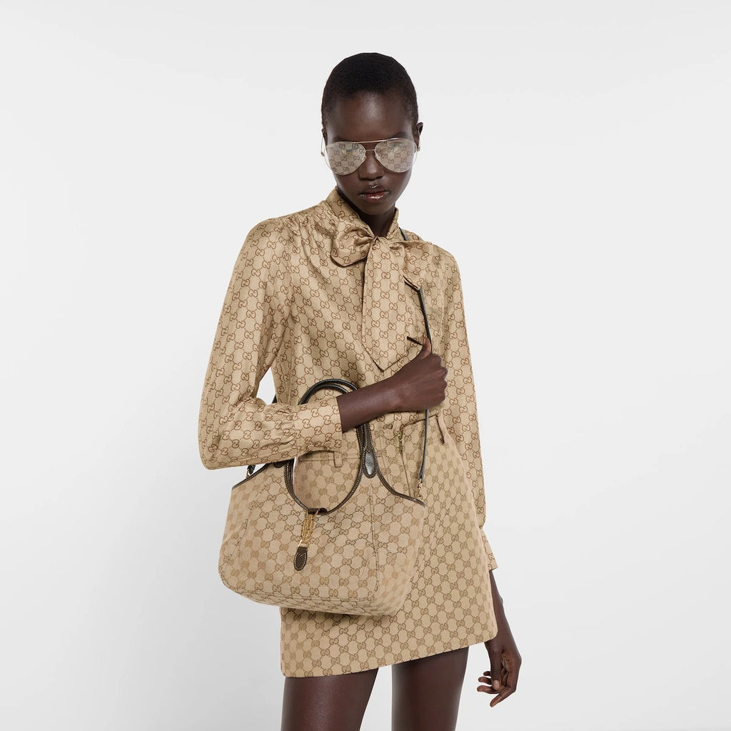 Gucci Mercato Small Tote Bag Beige