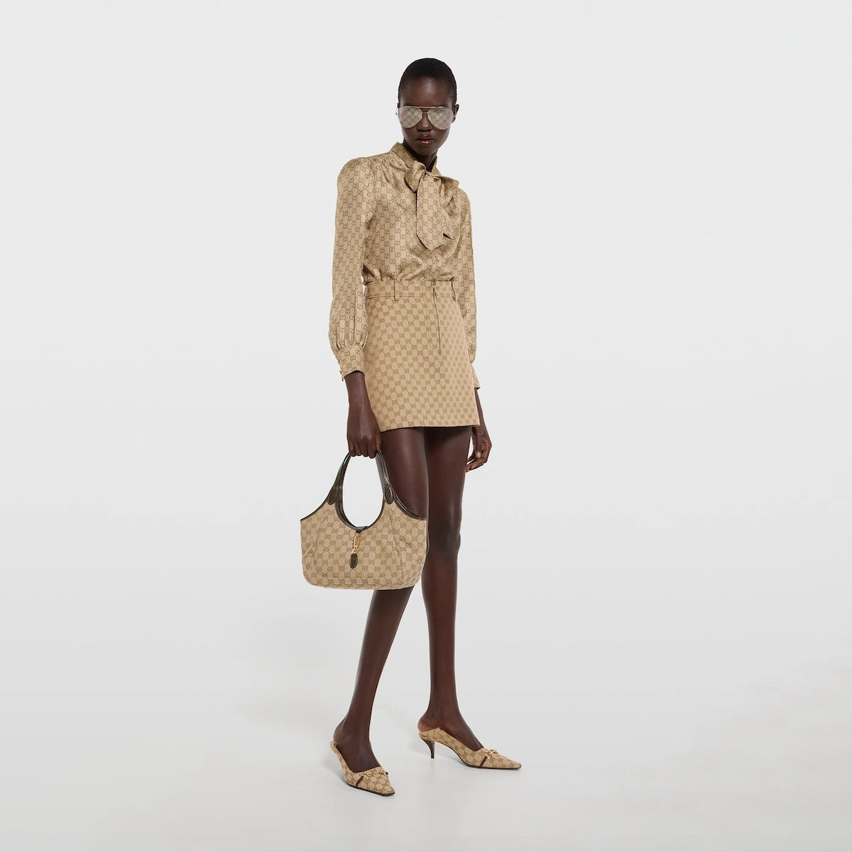 Gucci Mercato Small Tote Bag Beige