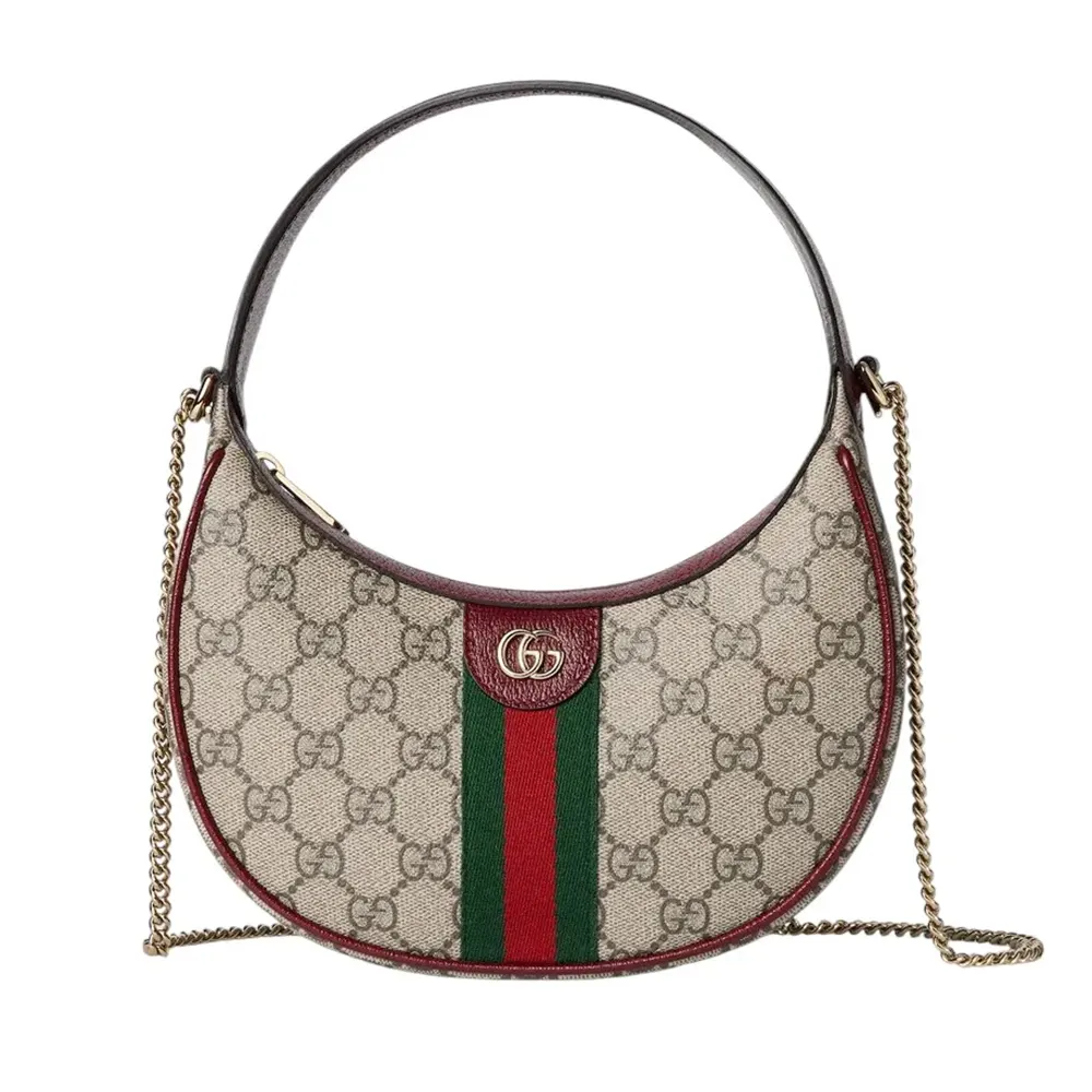 Gucci Ophidia Small Shoulder Bag Beige