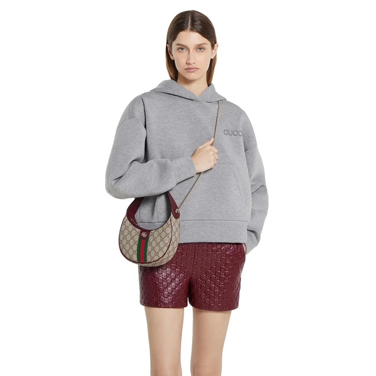 Gucci Ophidia Small Shoulder Bag Beige