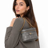 Gucci Grey Matelasse Leather Mini Top Handle Bag