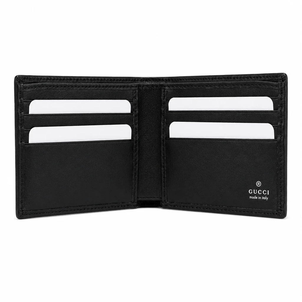 Gucci GG Supreme Bi-Fold Wallet Black