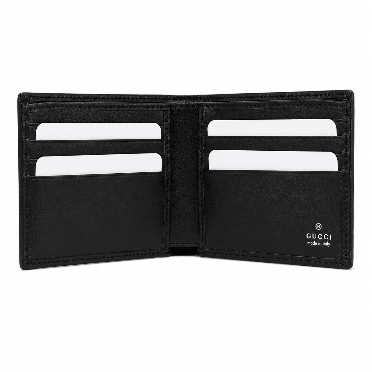 Gucci GG Supreme Bi-Fold Wallet Black
