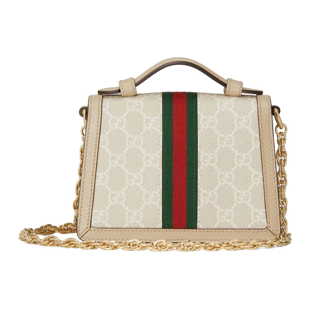 Gucci Ophidia GG Supreme Top Handle Bag Beige