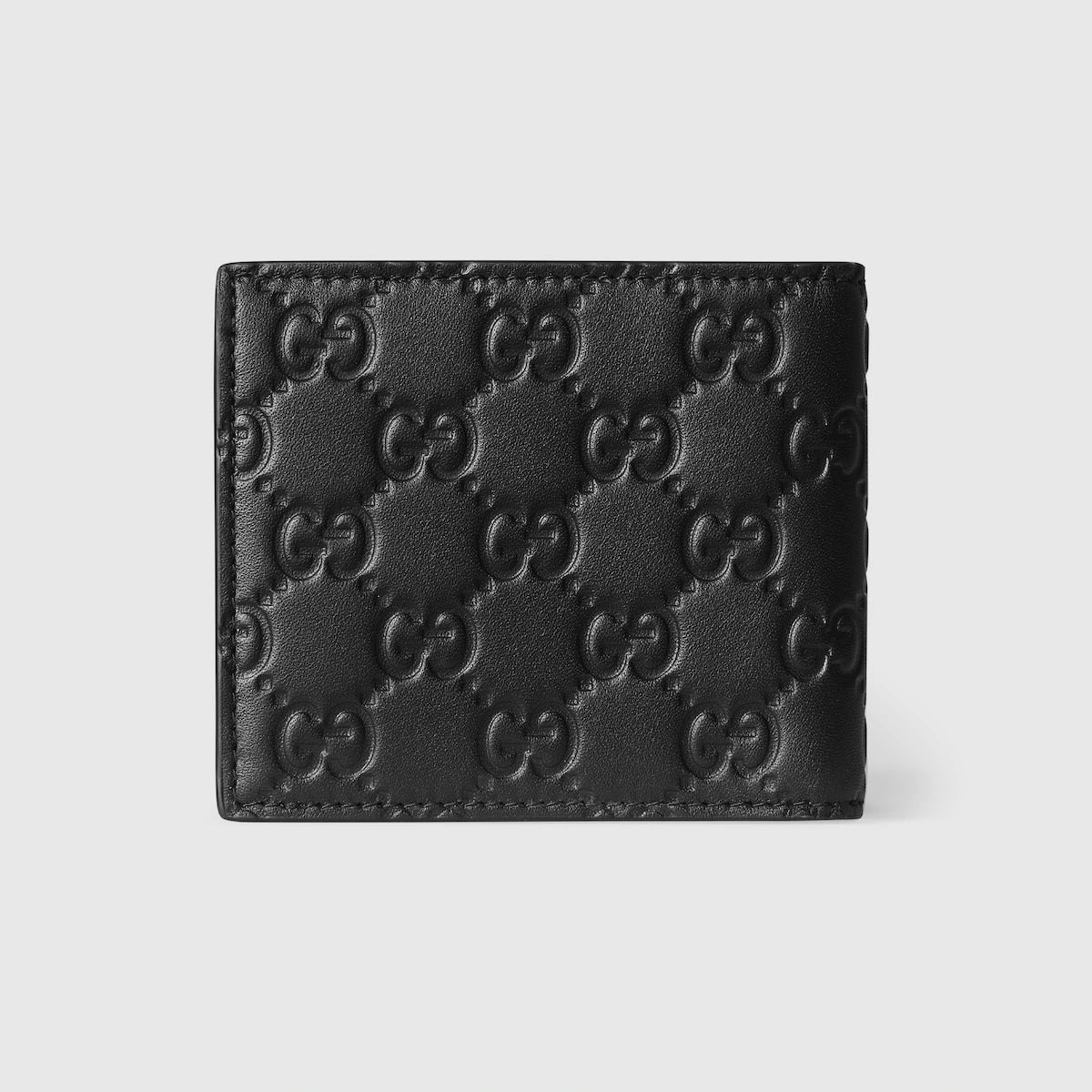 Gucci GG Emblem Card Case Black Leather Model 1