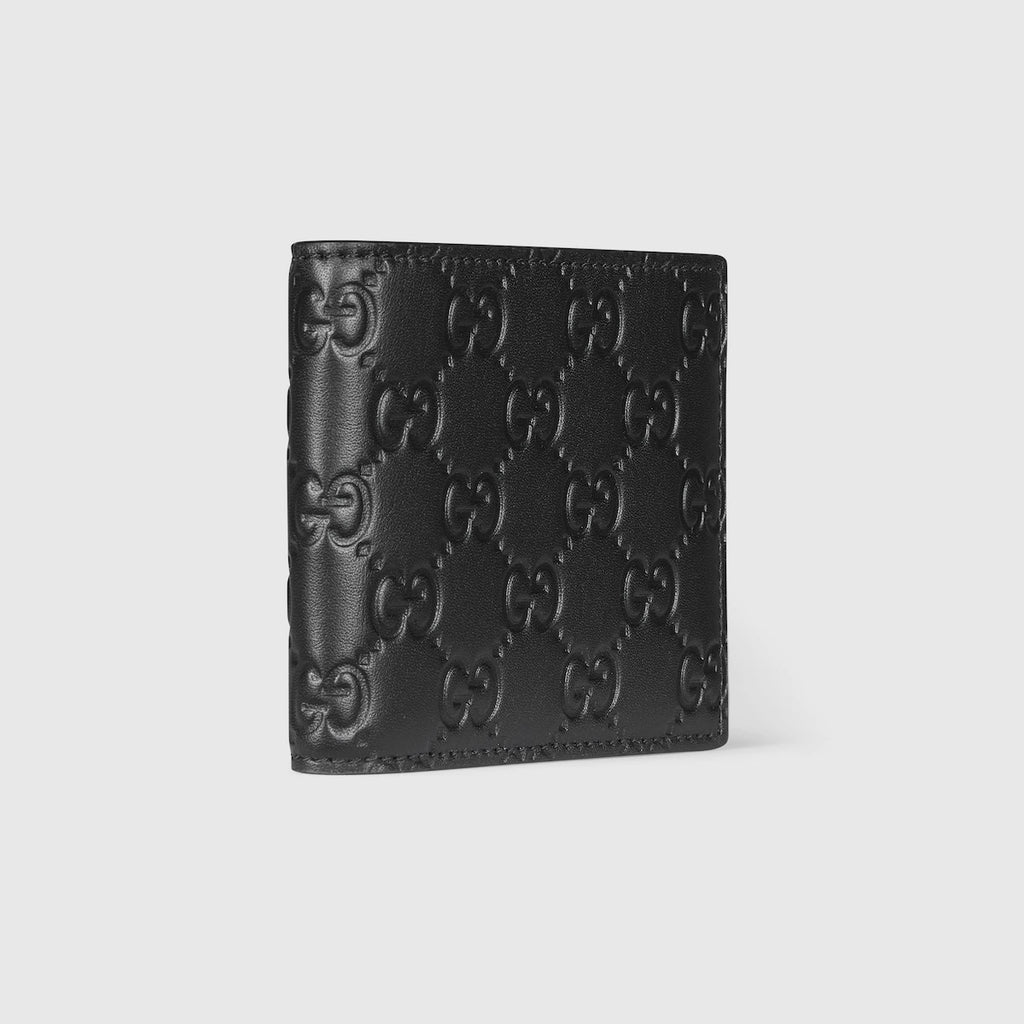 Gucci GG Emblem Card Case Black Leather Model 1