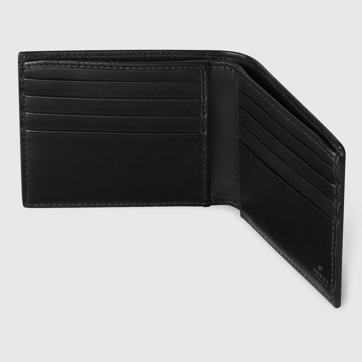 Gucci GG Emblem Card Case Black Leather Model 1