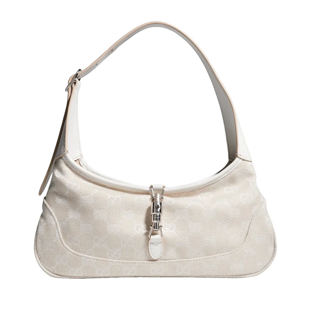 Gucci Jackie Slim Medium Shoulder Bag Beige