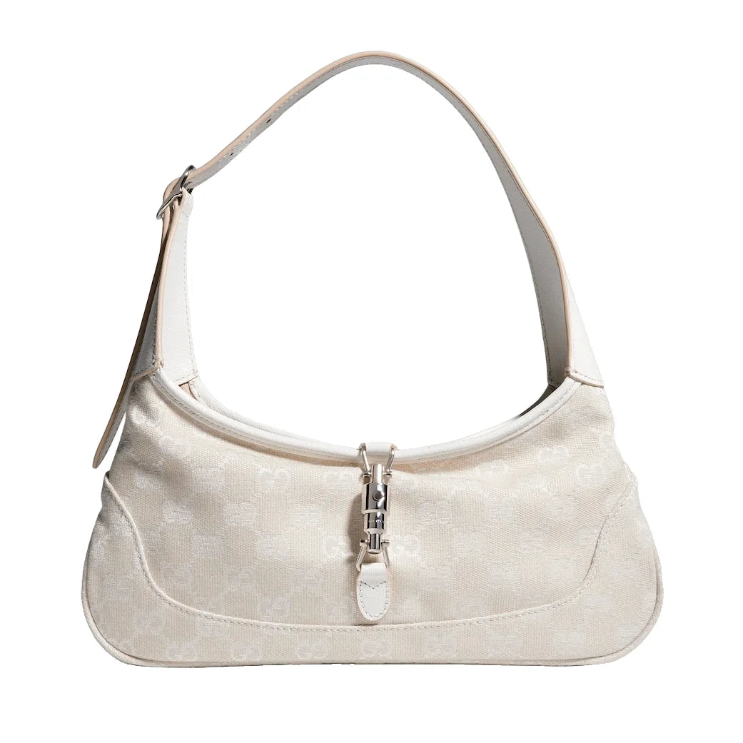 Gucci Jackie Slim Medium Shoulder Bag Beige