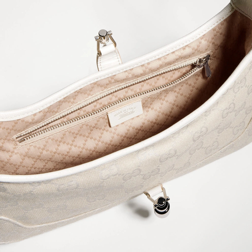 Gucci Jackie Slim Medium Shoulder Bag Beige