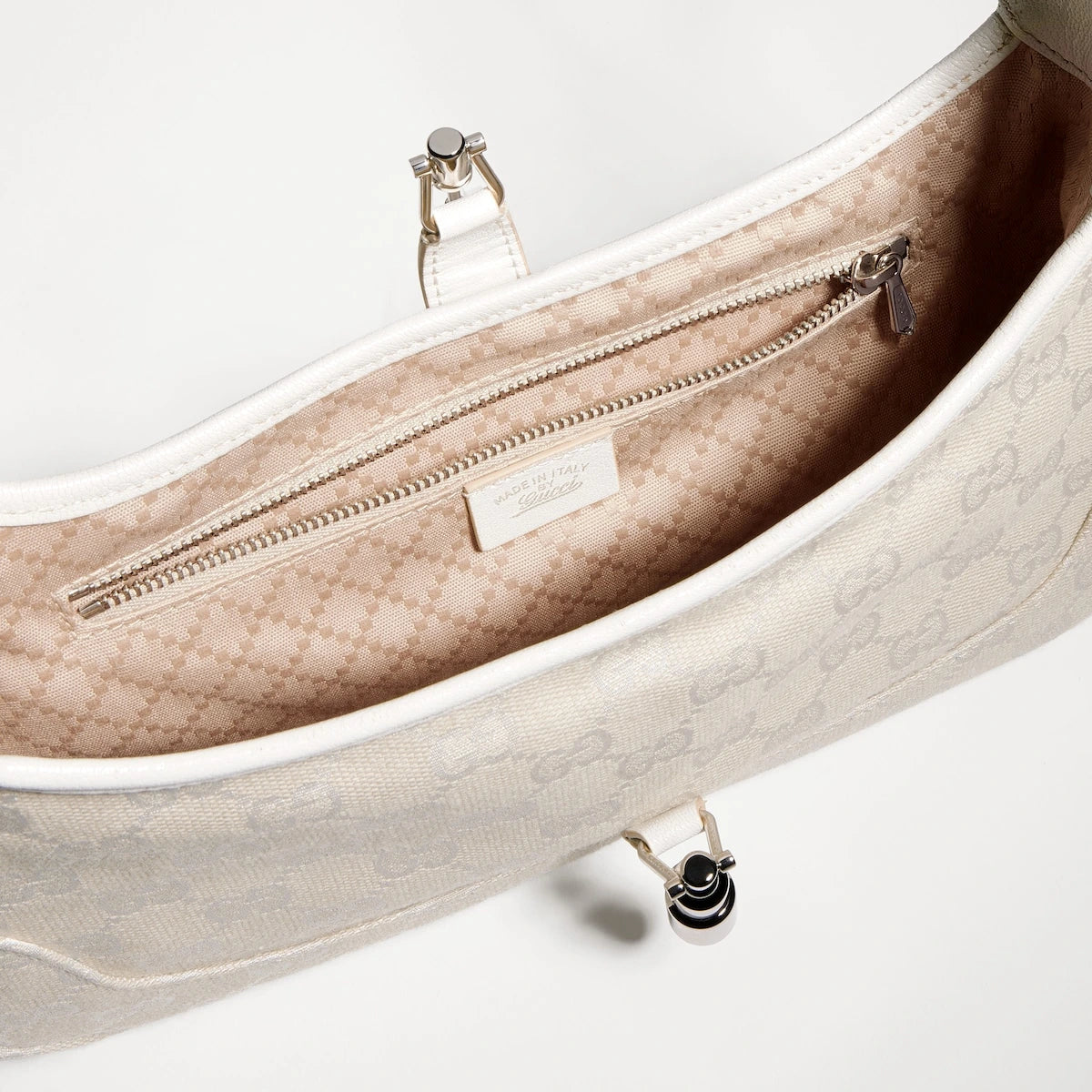 Gucci Jackie Slim Medium Shoulder Bag Beige