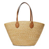 Gucci Medium straw tote with patch