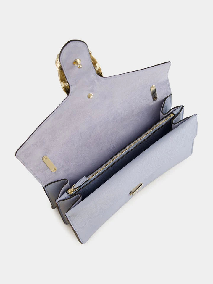 Gucci Leather Medium Dionysus Shoulder Bag Light Blue