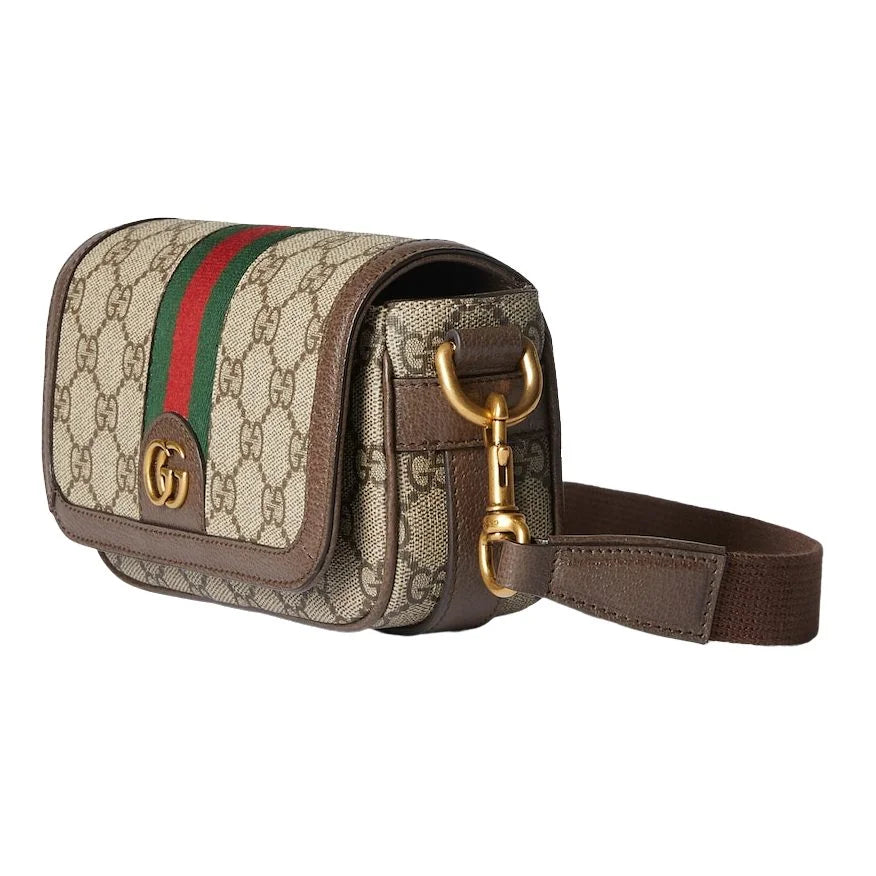Gucci Monogram Shoulder Bag Beige