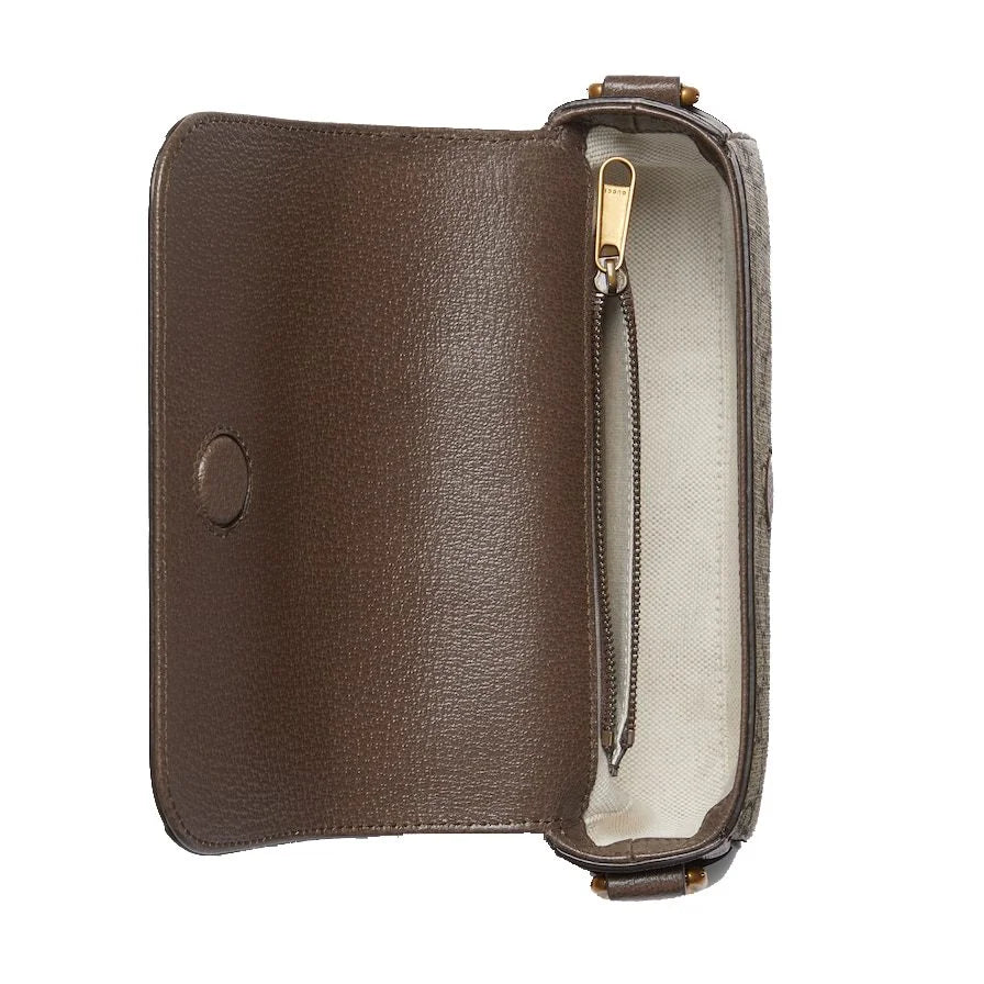 Gucci Monogram Shoulder Bag Beige