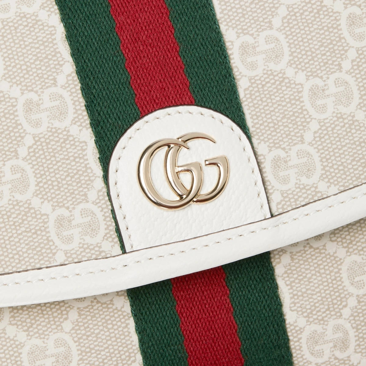 Gucci Ophidia Small Top Handle Bag White