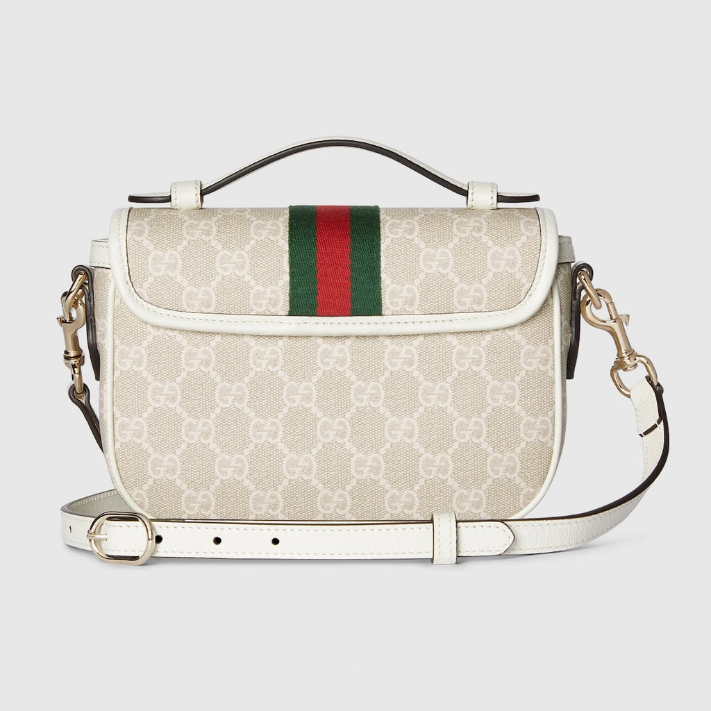 Gucci Ophidia Small Top Handle Bag White