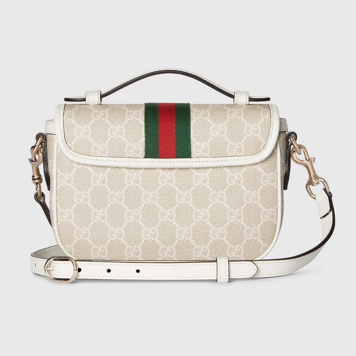 Gucci Ophidia Small Top Handle Bag White